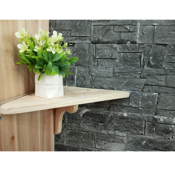 Полка настенная угловая 44х23х20