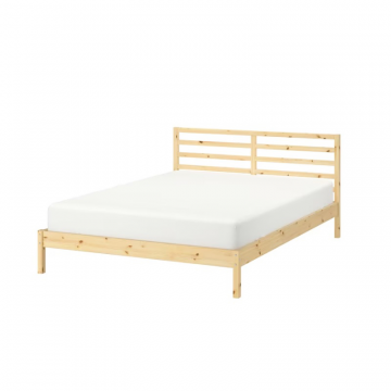 Кровать деревянная 140*200 с ламелями, массив сосны