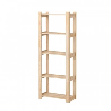 Стеллаж деревянный Альберт с 5 полками, массив сосны
