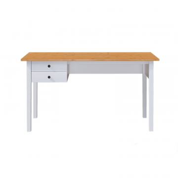 Письменный стол 140x70 Белый/Светло-коричневый