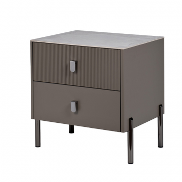 Тумбочка серая