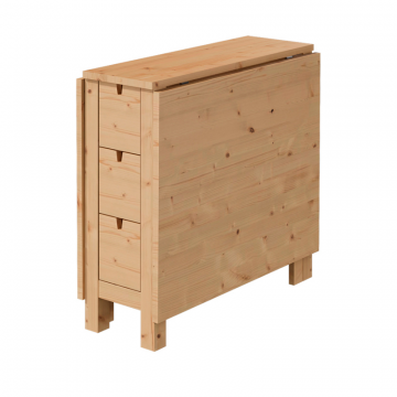 Стол книжка складной 26/87/148x80 прозрачный лак