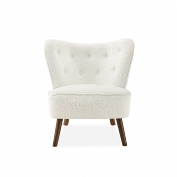 Кресло Gladys, слоновая кость/орех