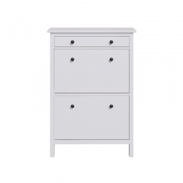 Шкаф для обуви/обувница галошница в прихожую 89х128х31, белый