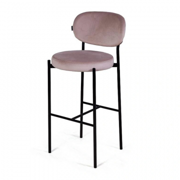 Стул барный Mason, бархат пепельно-бежевый 25