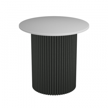 Журнальный столик круглый кофейный TRUBIS Wood S, диаметр 60 см