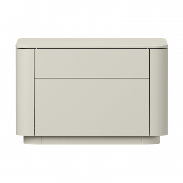 Тумба прикроватная Tammi 2 ящика ширина 50 см (молочный)