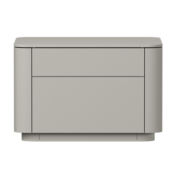 Тумба прикроватная Tammi 2 ящика ширина 50 см (серо-бежевый)