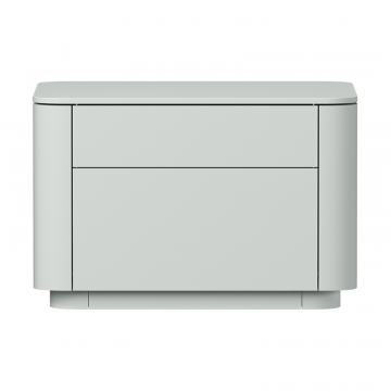 Тумба прикроватная Tammi 2 ящика ширина 50 см (светло-серый)