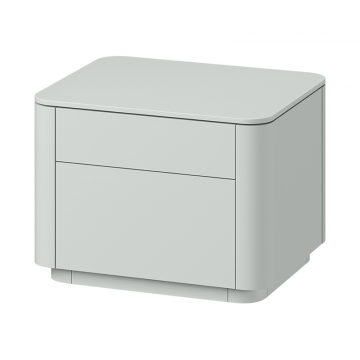 Тумба прикроватная Tammi 2 ящика ширина 50 см (светло-серый)