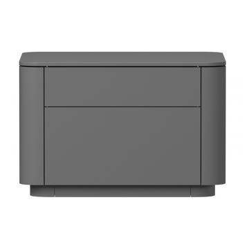 Тумба прикроватная Tammi 2 ящика ширина 50 см (серый)