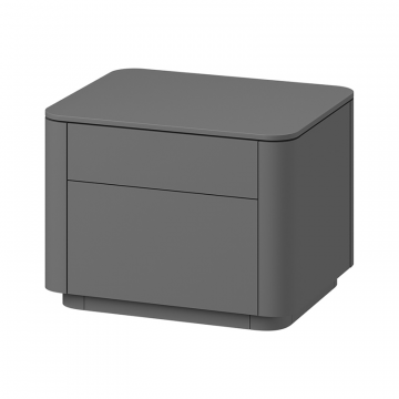 Тумба прикроватная Tammi 2 ящика ширина 50 см (серый)