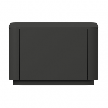 Тумба прикроватная Tammi 2 ящика ширина 50 см (черный)