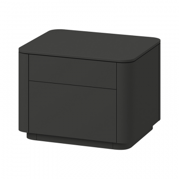 Тумба прикроватная Tammi 2 ящика ширина 50 см (черный)