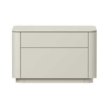 Тумба прикроватная Tammi 2 ящика ширина 60 см (молочный)