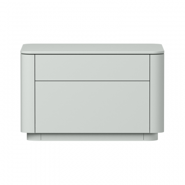 Тумба прикроватная Tammi 2 ящика ширина 60 см (светло-серый)