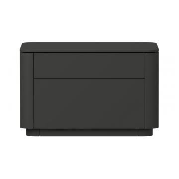 Тумба прикроватная Tammi 2 ящика ширина 60 см (черный)