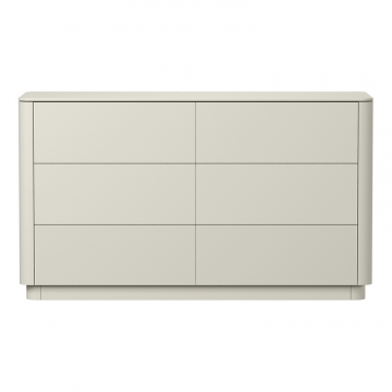 Комод Tammi 6 ящиков ширина 140 см (молочный)