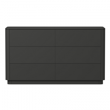 Комод Tammi 6 ящиков ширина 140 см (черный)