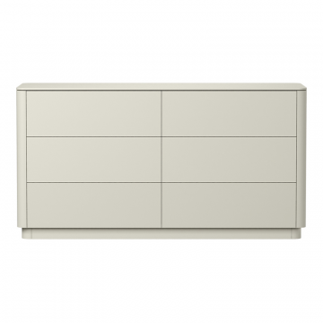 Комод Tammi 6 ящиков ширина 170 см (молочный)