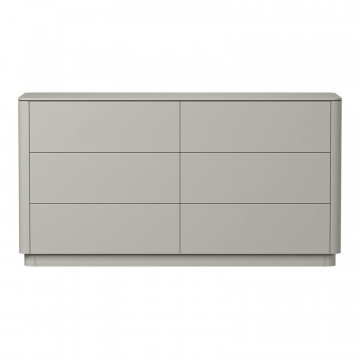 Комод Tammi 6 ящиков ширина 170 см (серо-бежевый)