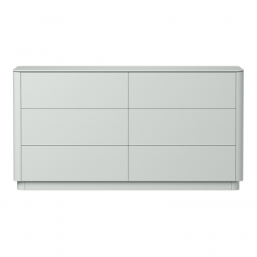 Комод Tammi 6 ящиков ширина 170 см (светло-серый)