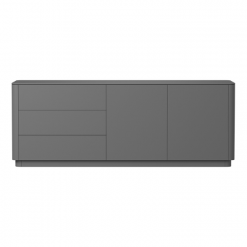 Комод Tammi 3 ящика 2 двери L (серый)