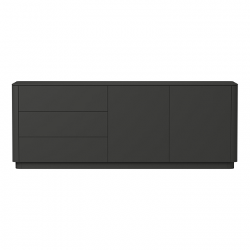 Комод Tammi 3 ящика 2 двери L (черный)