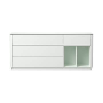Тумба Tammi 4 ящика 2 полки ширина 180 см (белый)