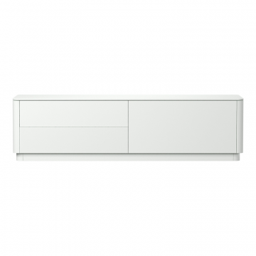 Тумба Tammi под ТВ 2 ящика откидная дверь (белый)