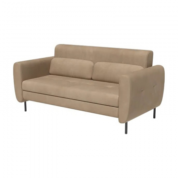 Siena диван-кровать прямой с подлокотниками, бархат бежевый 5