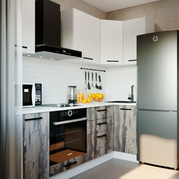 Кухонный гарнитур Руанда 2200х1000мм угловой