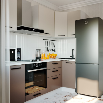 Кухонный гарнитур Латте 2200х1000мм угловой