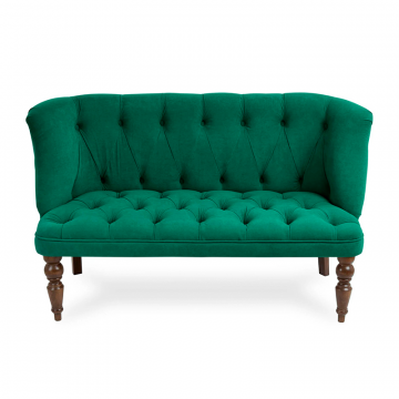 Диван 7777 Изумрудный, опоры Орех