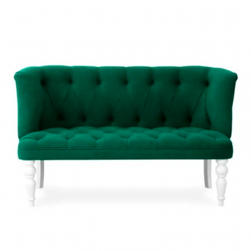 Диван 7777 Изумрудный, опоры Белый