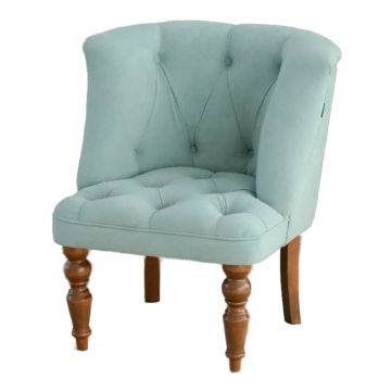 Кресло 7777 Мятный, опоры Орех