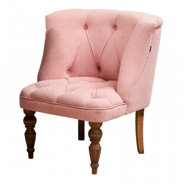 Кресло 7777 Розовый, опоры Орех