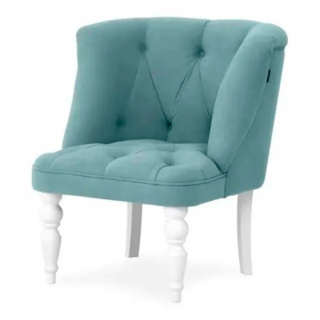 Кресло 7777 Мятный, опоры Белый