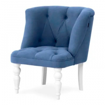 Кресло 7777 Синий, опоры Белый