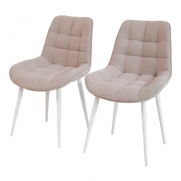 Стул 1040 Бежевый, опоры Белый