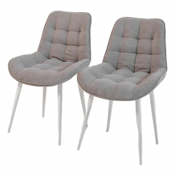 Стул 1040 Серый, опоры Белый