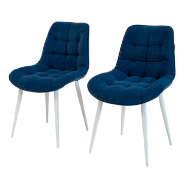 Стул 1040 Синий, опоры Белый