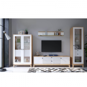 Бари Гарнитур для гостиной №2 (Дуб Золотой/Белый)