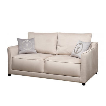 Диван Portofino 180 двухм раскл с кантом св-серый