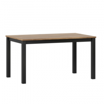 Техно Стол обеденный Дуб Кастелло Бренди/Черный