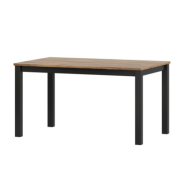 Техно Стол обеденный Дуб Кастелло Бренди/Черный