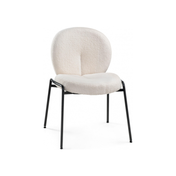 Стул на металлокаркасе Kalipso 1 white / black