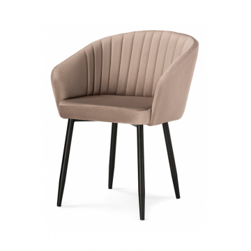 Кресло Корсо бежевое / черное