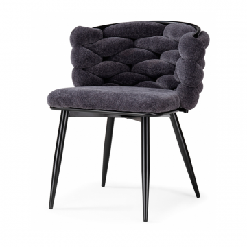 Стул на металлокаркасе Rendi gray-blue / black