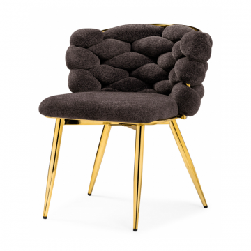 Стул на металлокаркасе Rendi gold / gray